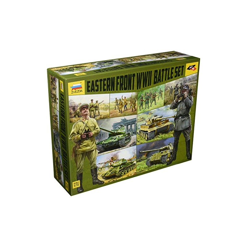 Zvezda 530005203 1:72 WWII Battle Set East Front, Model Kit,