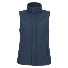 Mountain Warehouse Braila Womens Quilted Padded Gilet - Microfibre insulation, Side Pockets & Lightweight - Spring, Travelling, Hiking & Outdoors Navy Women's Size 22