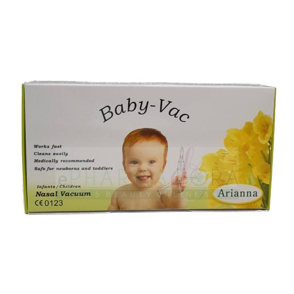 No Vendor BABY-VAC ARIANNA NASAL VACUUM ASPIRATOR NOSE CLEANER + SPECIAL CLEANING BRUSH