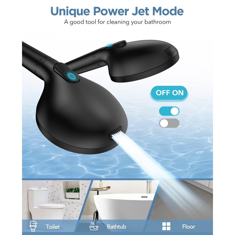 MakeFit Handheld Shower Head with Filter Matte Black - High