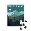 puzzleYOU: Mountain Wilderness Vintage Illustration Jigsaw Puzzle 100 Pieces