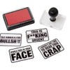 4 in 1 Rubber Stamps - Funny Phrases for Office