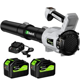 Sihuird Leaf Blower Cordless,2 x 21V 6.0Ah Battery and Charger, with 680CFM 190MPH Electric Cordless Leaf Blower, 3-Variable Speed & Turbo Mode, Blowers for Lawn Care (5002 D) (Grey)