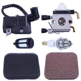 Gubeter Carburetor Ignition Coil Kit for Stihl Fs75 Fs80 Fs85 Fc85 Ht70 Hs75 Hl75 Ht75 Hs80 Chainsaw Parts Replacement for 4140 120 0619 4137 120 0608 Replacement for Zama C1Q1Q-S66, C1Q-S71, C1Q-S97