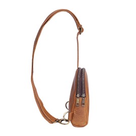 Riñoneras de piel para mujer, bolso cruzado pequeño, de moda, para hombres, niñas y niños, Beige Bronceado, 5" x 7" x 2" inches, Riñoneras