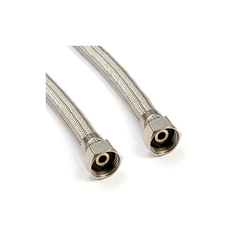 2 x 1/2" x 3/8" 50cm Length Flexi Flexible Connector