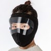 Winter Thermal Face Mask with Ventilation Holes Motorcycle Black 4ea