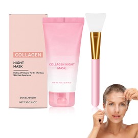 Collagen Night Mask,Korean Collagen Overnight Peel Off Facial Mask,Deep Hydration,Hydrolyzed Collage-n Face Mask,Boosts Elasticity,Reduces Sagging & Dullness,Skin Care For teenage Girls