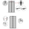 Jarolift Fly Screen Magnetic Curtain for Doors, Various Sizes And