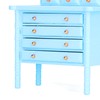 1:12 Scale Dollhouse Toilet Table High Simulation Wooden Miniature Dressing