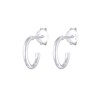 Elli Timeless Creole Earrings Basic Must-Have Trend 925 Sterling Silver,