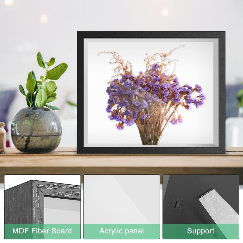 Shadow Box Picture Frame Wall Mounted Shadow Box Display Cases