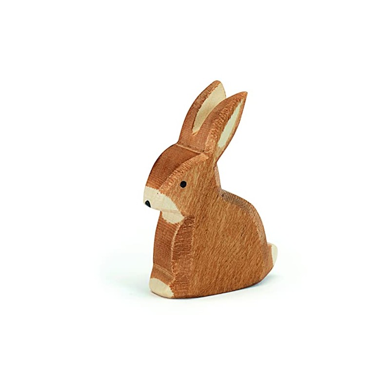 Ostheimer 15001 Wooden Sitting Rabbit Height 6.5 cm
