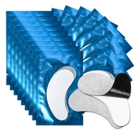 Lunamoon 2-in-1 UV Eye Pads for Eyelash Extension, Eyelash Extension Pad, Eye Gel Patch for Eyelash Extensions, Eyelash Pads, 50 Pairs (Blue50)