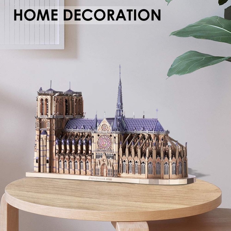 Piececool 3D Metal Puzzles for Adults and Teens, Notre Dame