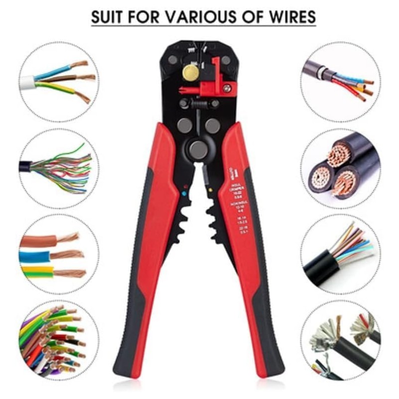 Automatic Wire Stripper 3 in 1 Self Adjusting Wire Cutter