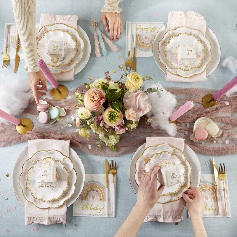 Kate Aspen Boho Rainbow Baby Shower Decorations, One Size, Napkins