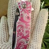 Fem Women's Danity Pink Paisley w Rhinestones Knife New