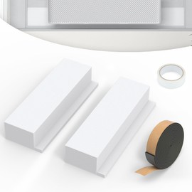 Wintcomfort Air Conditioner Foam Block for U Shaped Window AC Units, Insulation Window AC Side Foam Block Prevent Air Leakage, Window AC Foam Panels with Window Seal Strip, 2 Pack