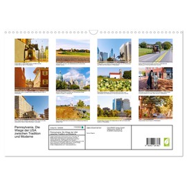 Pennsylvania. Die Wiege der USA zwischen Tradition und Moderne (Wandkalender 2026 DIN A3 quer), CALVENDO Monatskalender: Entdecken Sie das Herz der USA mit Bildern aus Pennsylvania. (CALVENDO Orte)