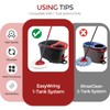 Scrub Brush, 2 Pcs Spin Mop Scrub Brush Head Compatible