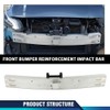PIT66 Front Bumper Reinforcement Impact Bar Silver Compatible with Nissan