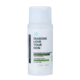 Seasons Love Your Skin Bloqueador Pantalla Biodegradable FPS 30, 100 ml