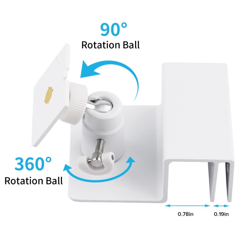 ALERTCAM Gutter Mount for Solar Panel, Adjustable Weatherproof Aluminum Alloy