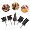 Operitacx 10pcs Leather Burnisher Tool Kit Ebony Polished Leather for