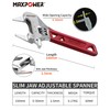 MAXPOWER Adjustable Spanner 150mm/6-Inch, Slim Jaw Adjustable Wrench with MAX.