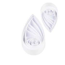 Easy PaperArt White Quilling Paper Strip 5mm Solid Color Paper Quilling Strip White Set for Beginner Length 21inch 120pcs