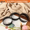 JMIATRY 8 Pcs Crumpet Rings, Non Stick Baking Ring Cooking