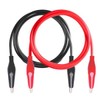 UMTMedia® 0.5 Metre Crocodile Croc Clips Electrical Insulated Wire Multimeter