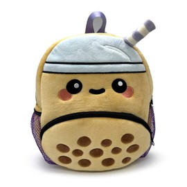 Puckator Foodiemals Boba the Bubble Tea Rucksack Backpack - Children's Backpacks - Small Luggage Bag - Travel Backpack Backpack For School Toddler Kids Backpack Cute Bags Nursery Backpack Back Pack