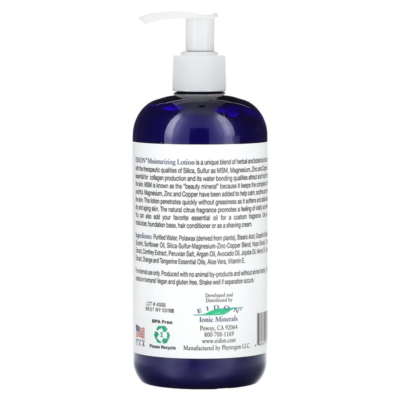 Silica & MSM Moisturising Lotion, 16 oz (474 ml)