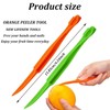 Shoyisenka 10 Pcs Orange Peeler Tool, Plastic Orange Lemon Citrus