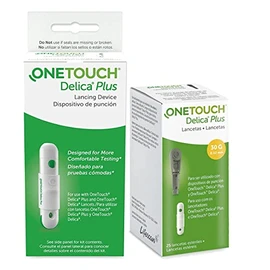 Puncionador Lancetero One Touch Delica Plus Con 25 Lancetas