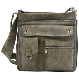 Bag Street Women's Handbag with Many Compartments - Vintage Shoulder Bag Crossbody Shoulder Bag - 32 x 32 x 14 cm, brown