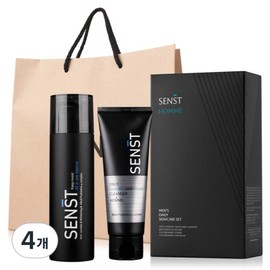 Senst Men's Daily All-in-One Cleansing Foam, 4 Pieces / 센스트 맨즈 데일리 올인원 클렌징폼, 4개