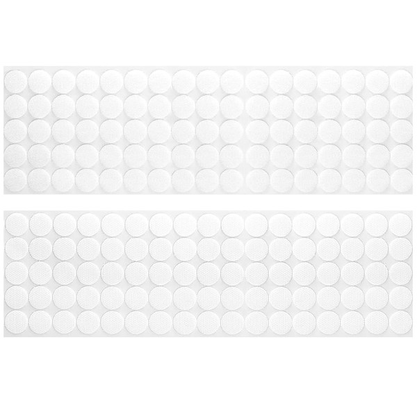 Velcro, Velcro, Round 0.6 inch (15 mm), Set of 102