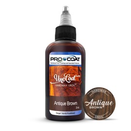 UnoCoat Hardwax Uroil Color Samples - Made in USA - Advanced Wood Grain Treatment for Indoor Applications, Urethane-Modified Hard Wax Oil, for Any Wood Species - 2 oz / 59 ml - Antique Brown