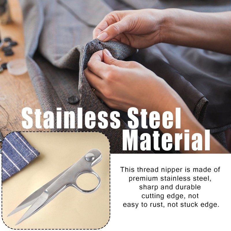 Thread Cutter Sewing Snips Thread Snips Stainless Steel with Protective