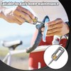 Small Screwdriver, Magnetic Titanium Keychain Screwdriver with Cross & Flat