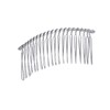 Lurrose 10pcs Minimalist Silver Metal Hair Side Comb Wedding Veil