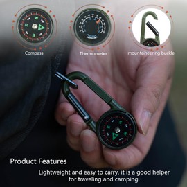 Jicyor Compass The Golden Compass Compass Children's Compass Outdoor Scout Sextant Compass Keyring Compass Boat