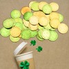 NAUZE 50 Pcs St. Patrick's Day Gold & Green Coins,