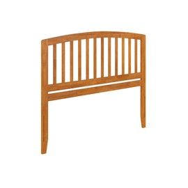 AFI Richmond Queen Solid Wood Headboard with Attachable Charger in Light Toffee