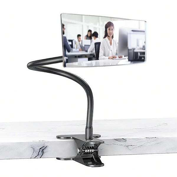 Nanningo Clip-On Security Mirror to See Behind You - 6.7"