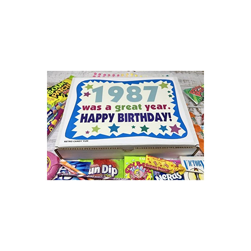 RETRO CANDY YUM ~ 1987 38th Birthday Gift Box Retro