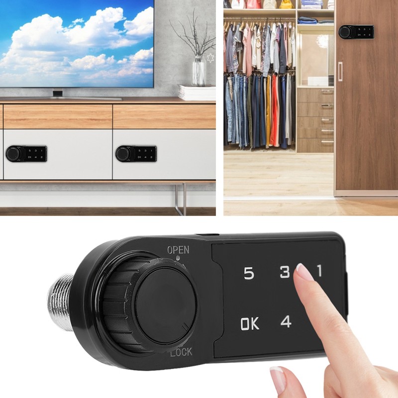 Touch Keyboard Electronic Password Combination Lock for File Cabinet Locker